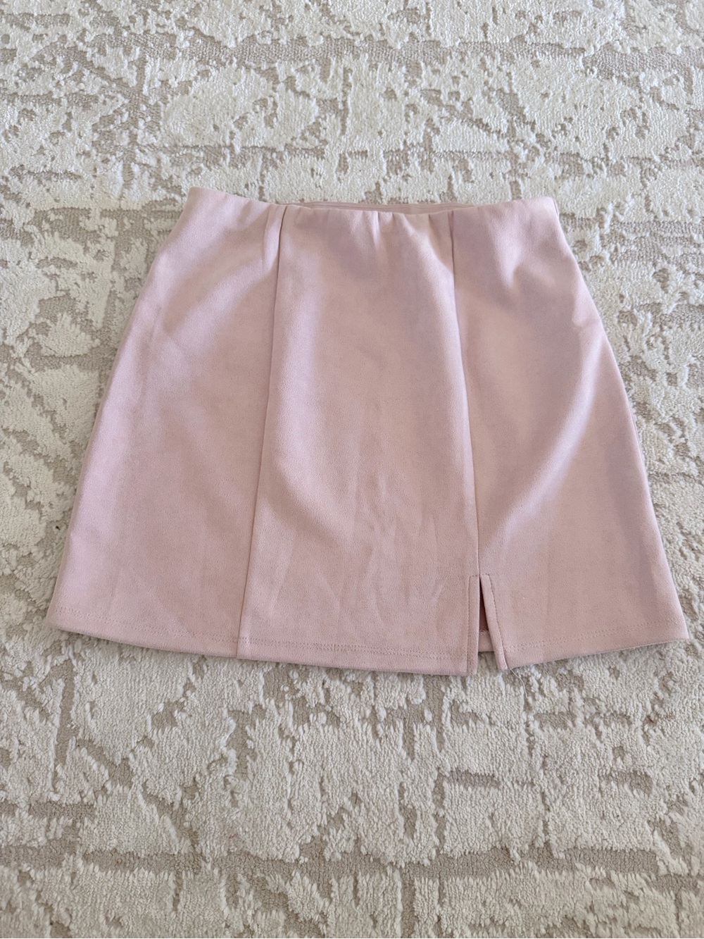 Francesca's Collections Pale Pink Pencil Mini Skirt